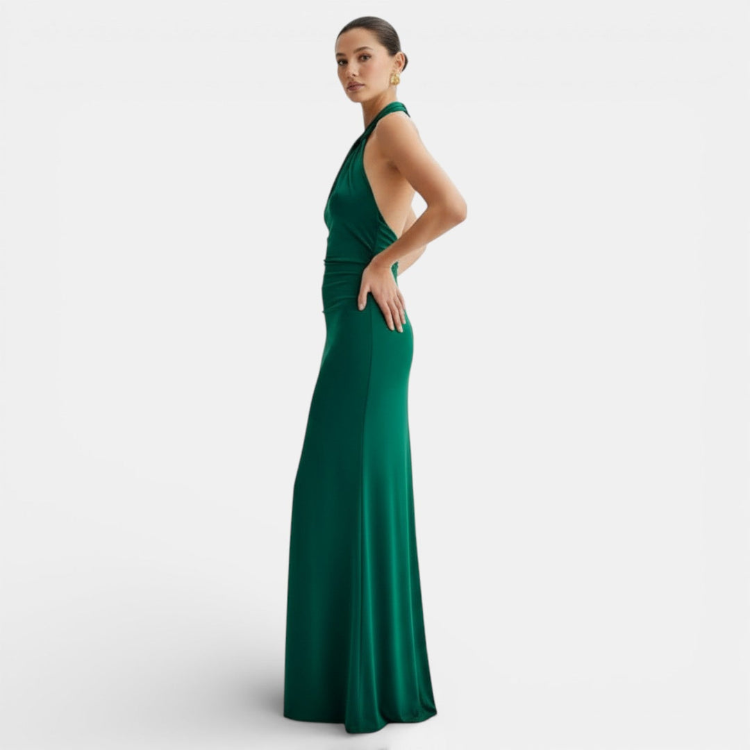 Vestido Maxi Bodycon Halter para Mujer