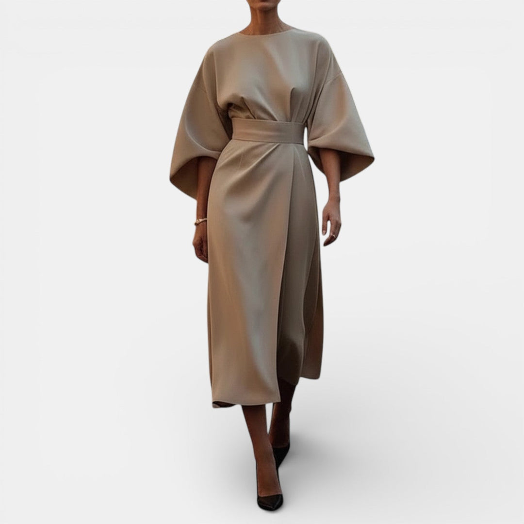 Vestido Elegante de Manga Murciélago para Mujer