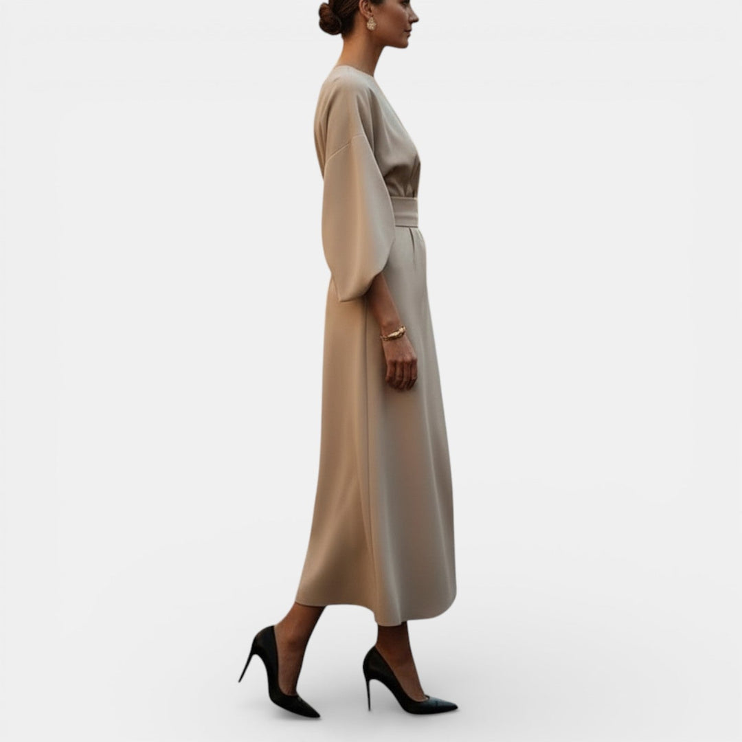 Vestido Elegante de Manga Murciélago para Mujer