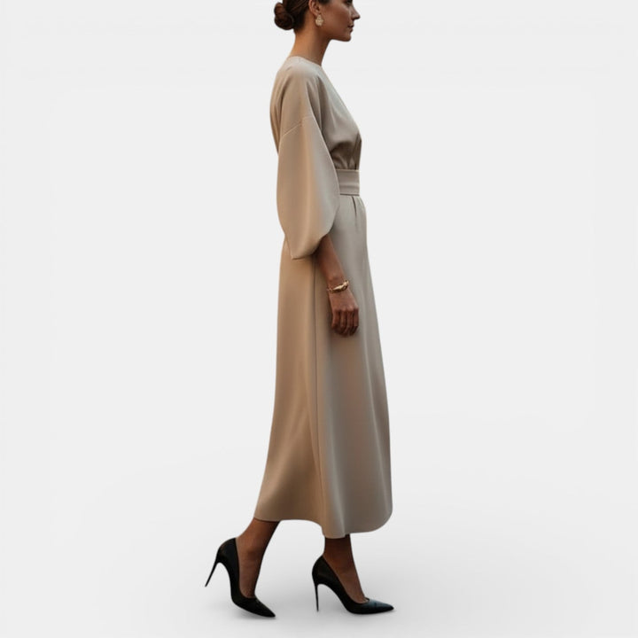 Vestido Elegante de Manga Murciélago para Mujer