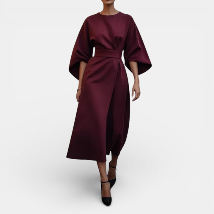 Vestido Elegante de Manga Murciélago para Mujer