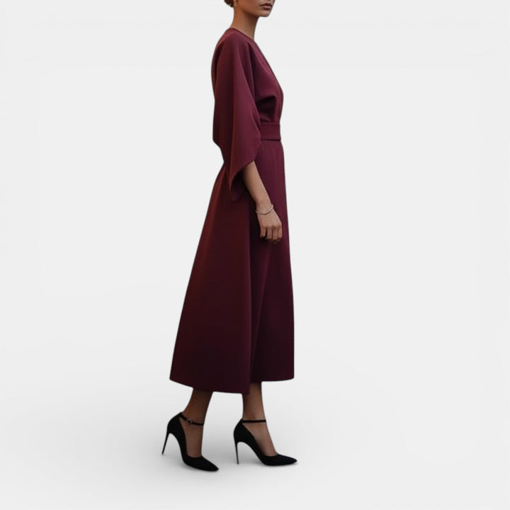 Vestido Elegante de Manga Murciélago para Mujer