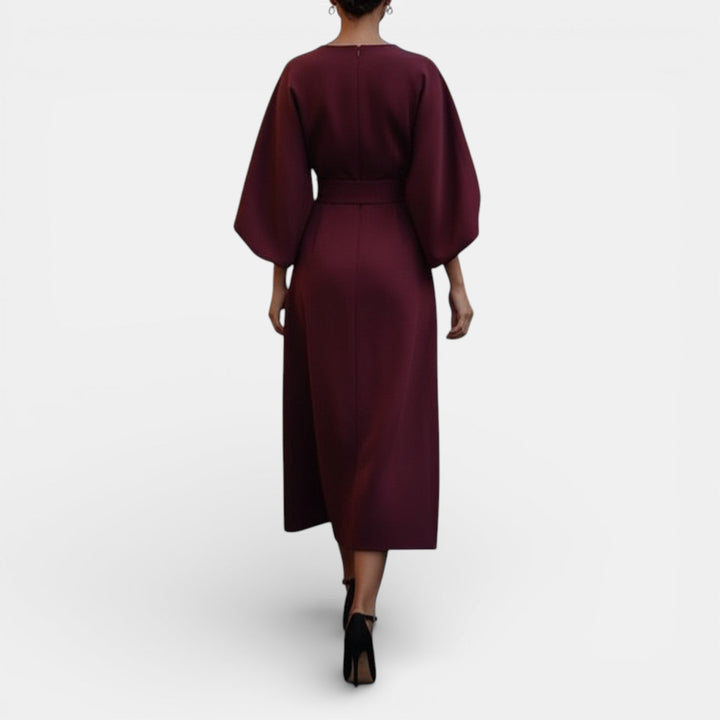 Vestido Elegante de Manga Murciélago para Mujer