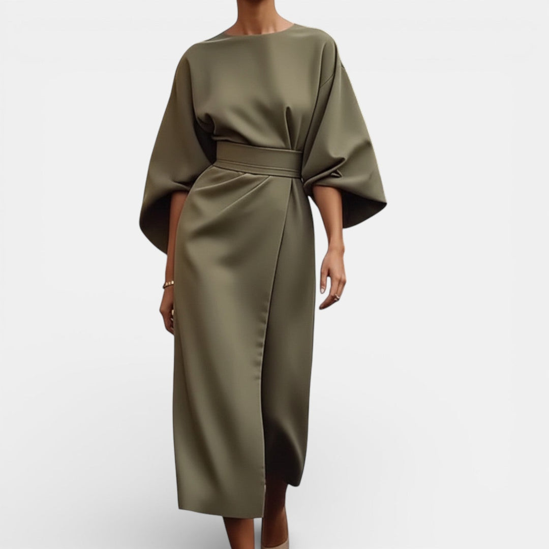 Vestido Elegante de Manga Murciélago para Mujer
