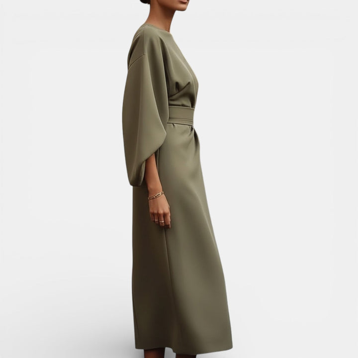 Vestido Elegante de Manga Murciélago para Mujer