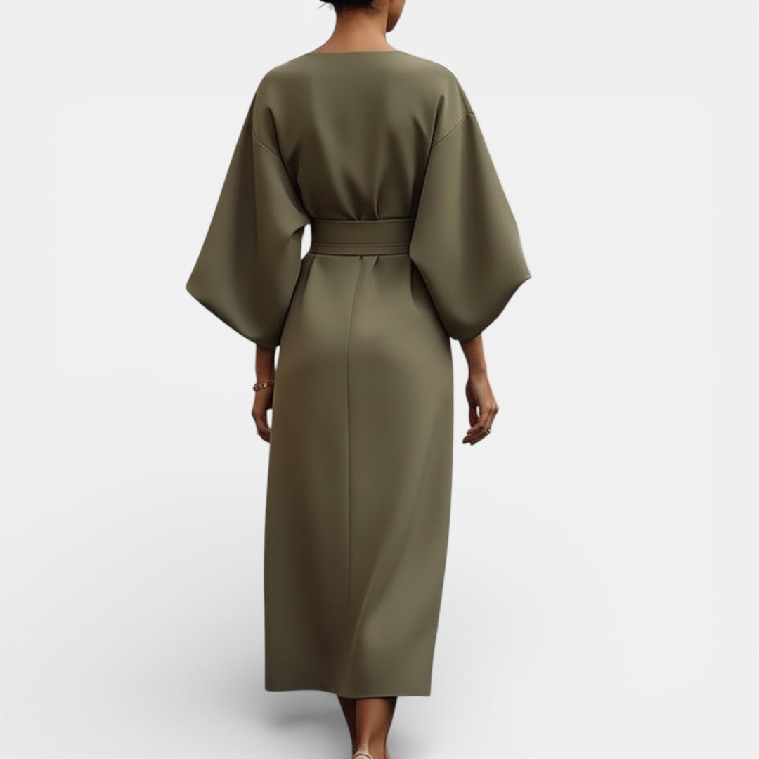 Vestido Elegante de Manga Murciélago para Mujer