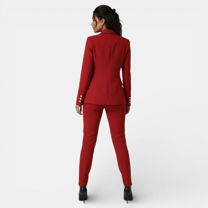 Conjunto de Oficina Mujer con Blazer y Pantalón Slim
