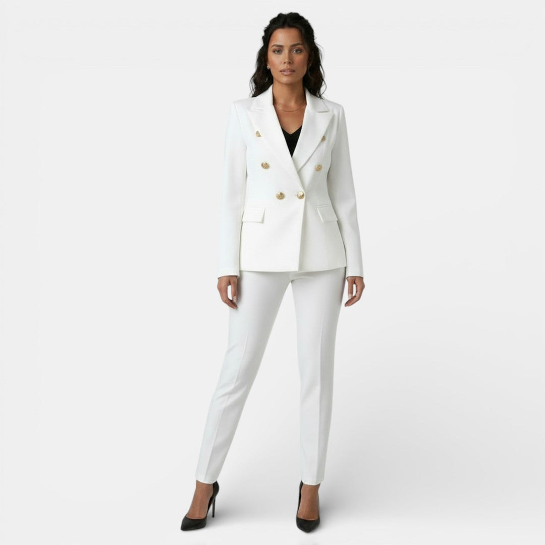 Conjunto de Oficina Mujer con Blazer y Pantalón Slim