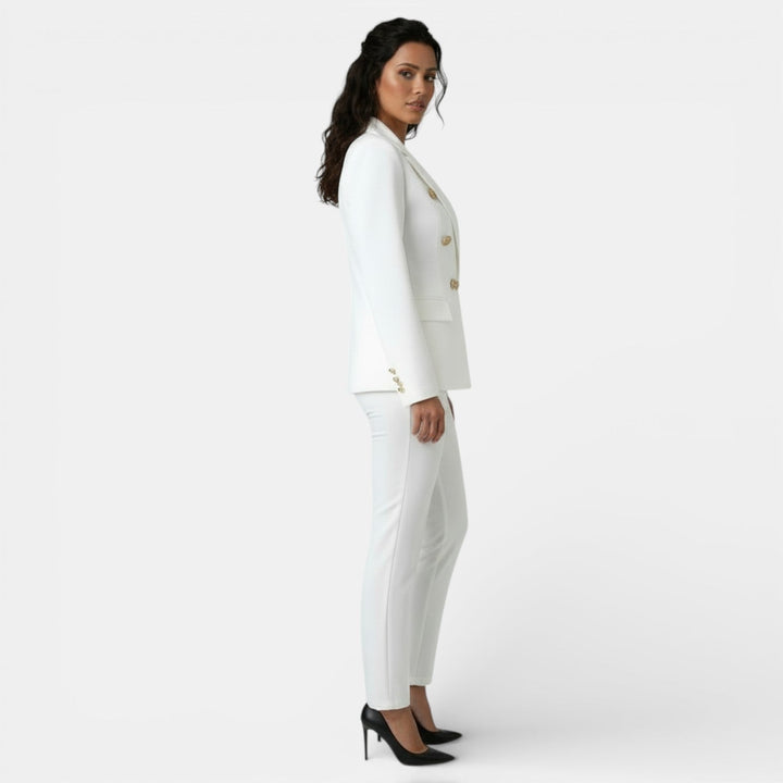 Conjunto de Oficina Mujer con Blazer y Pantalón Slim