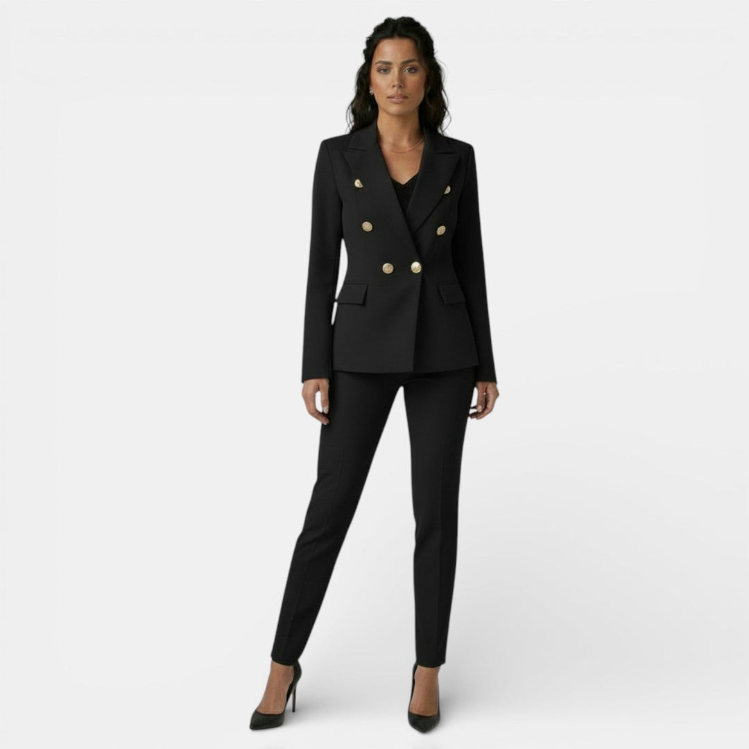 Conjunto de Oficina Mujer con Blazer y Pantalón Slim