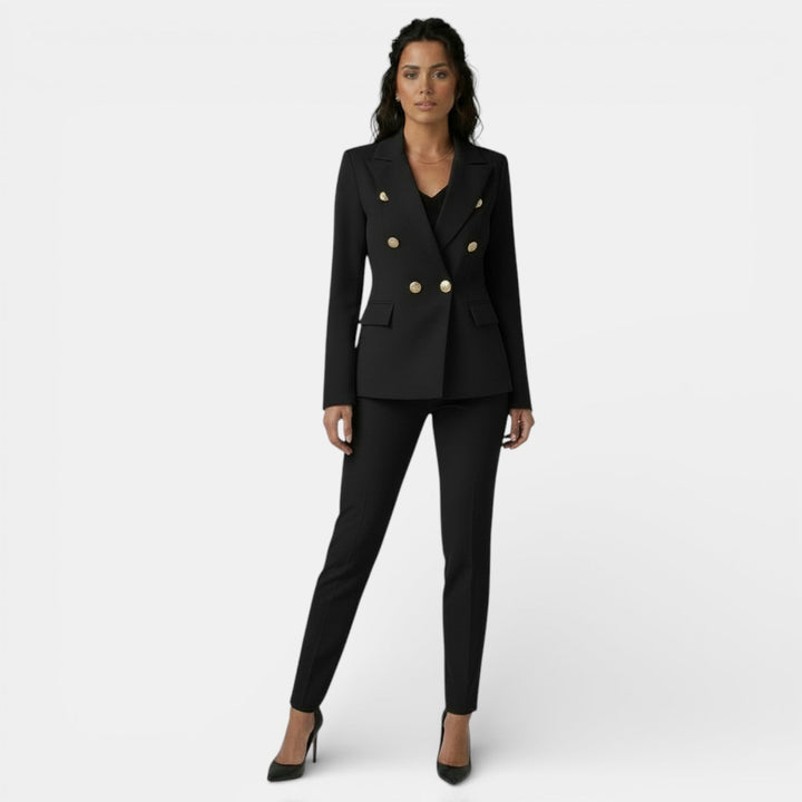 Conjunto de Oficina Mujer con Blazer y Pantalón Slim