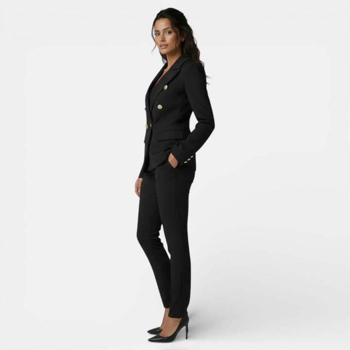 Conjunto de Oficina Mujer con Blazer y Pantalón Slim