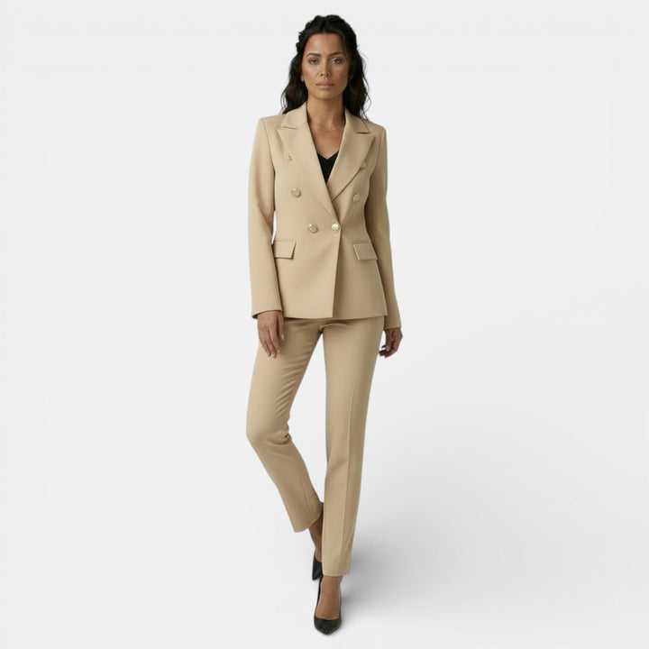 Conjunto de Oficina Mujer con Blazer y Pantalón Slim