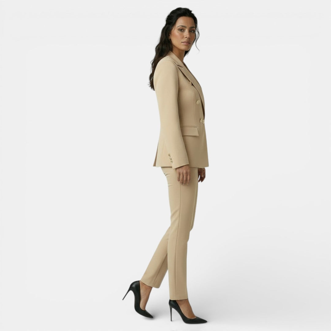 Conjunto de Oficina Mujer con Blazer y Pantalón Slim
