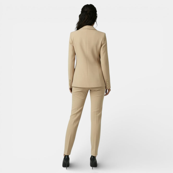 Conjunto de Oficina Mujer con Blazer y Pantalón Slim