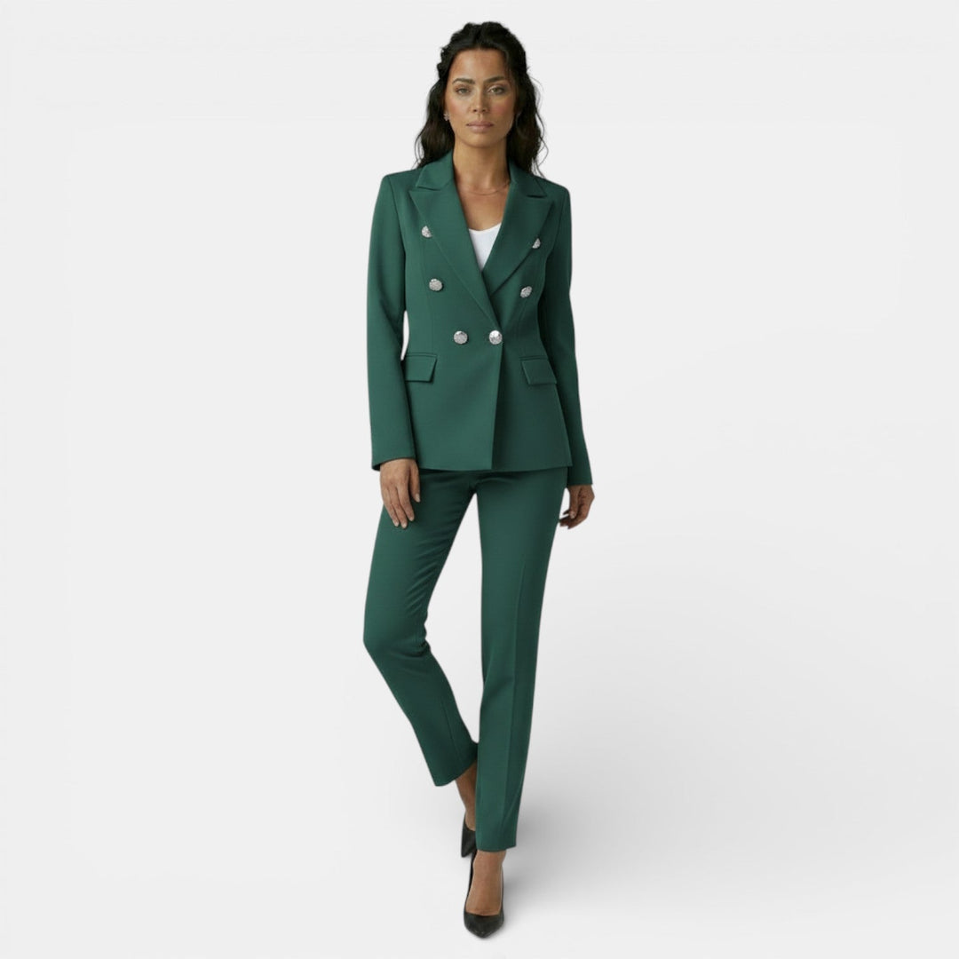 Conjunto de Oficina Mujer con Blazer y Pantalón Slim