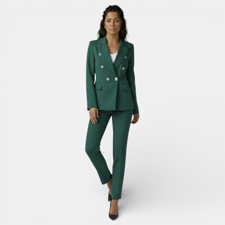 Conjunto de Oficina Mujer con Blazer y Pantalón Slim