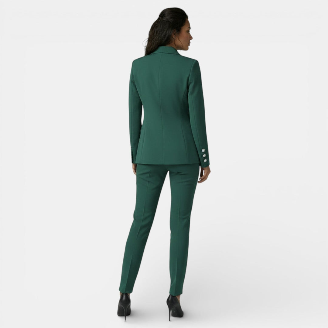 Conjunto de Oficina Mujer con Blazer y Pantalón Slim