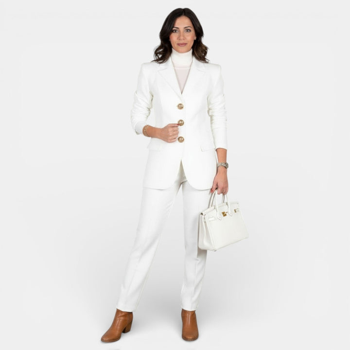 Conjunto de Traje Mujer con Blazer y Pantalón