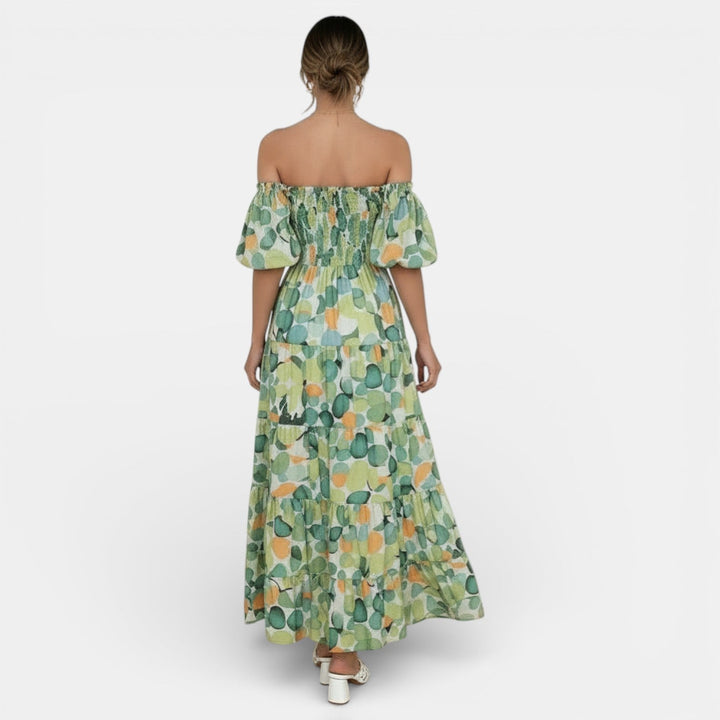 Vestido Maxi Mujer Hombros Descubiertos