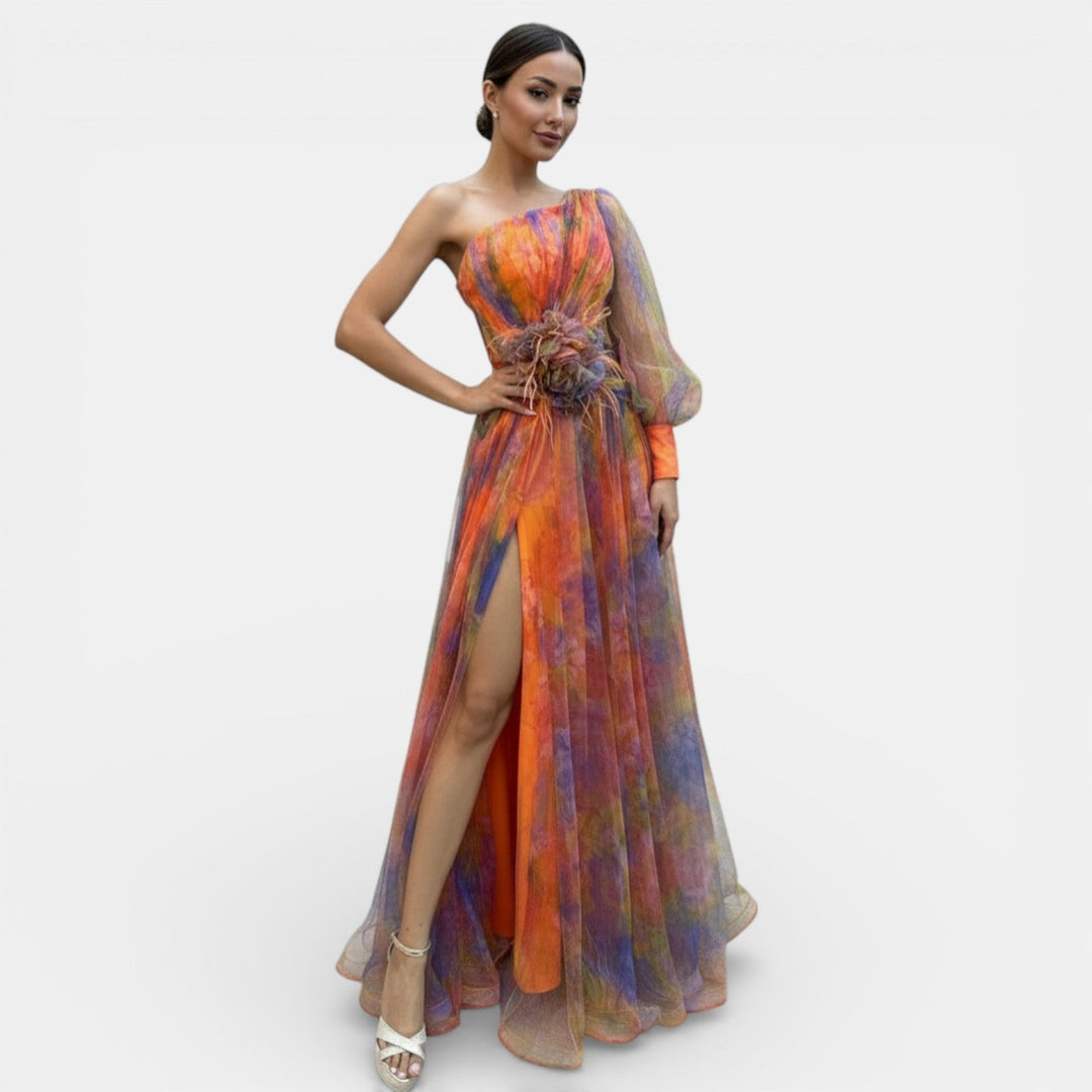 Vestido Largo de Fiesta para Mujer Tie-Dye
