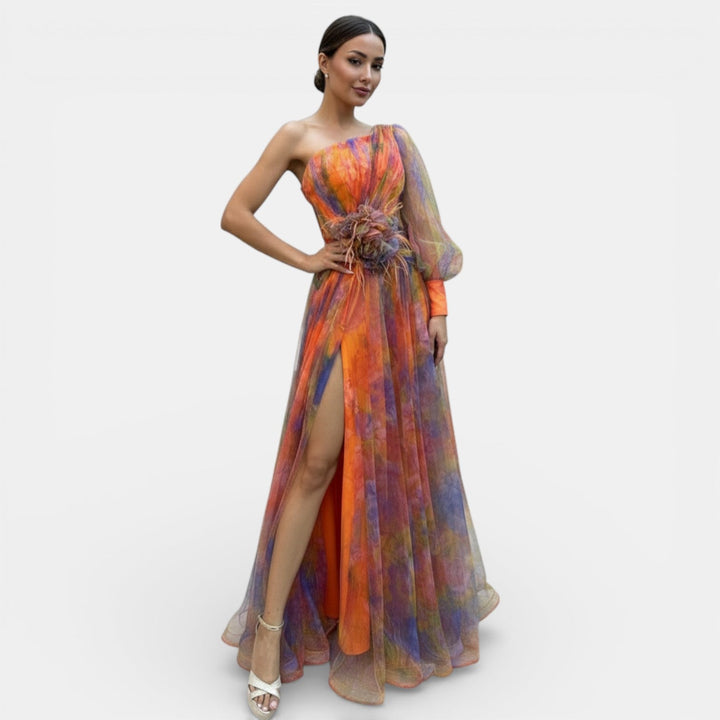 Vestido Largo de Fiesta para Mujer Tie-Dye