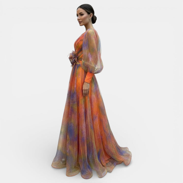 Vestido Largo de Fiesta para Mujer Tie-Dye