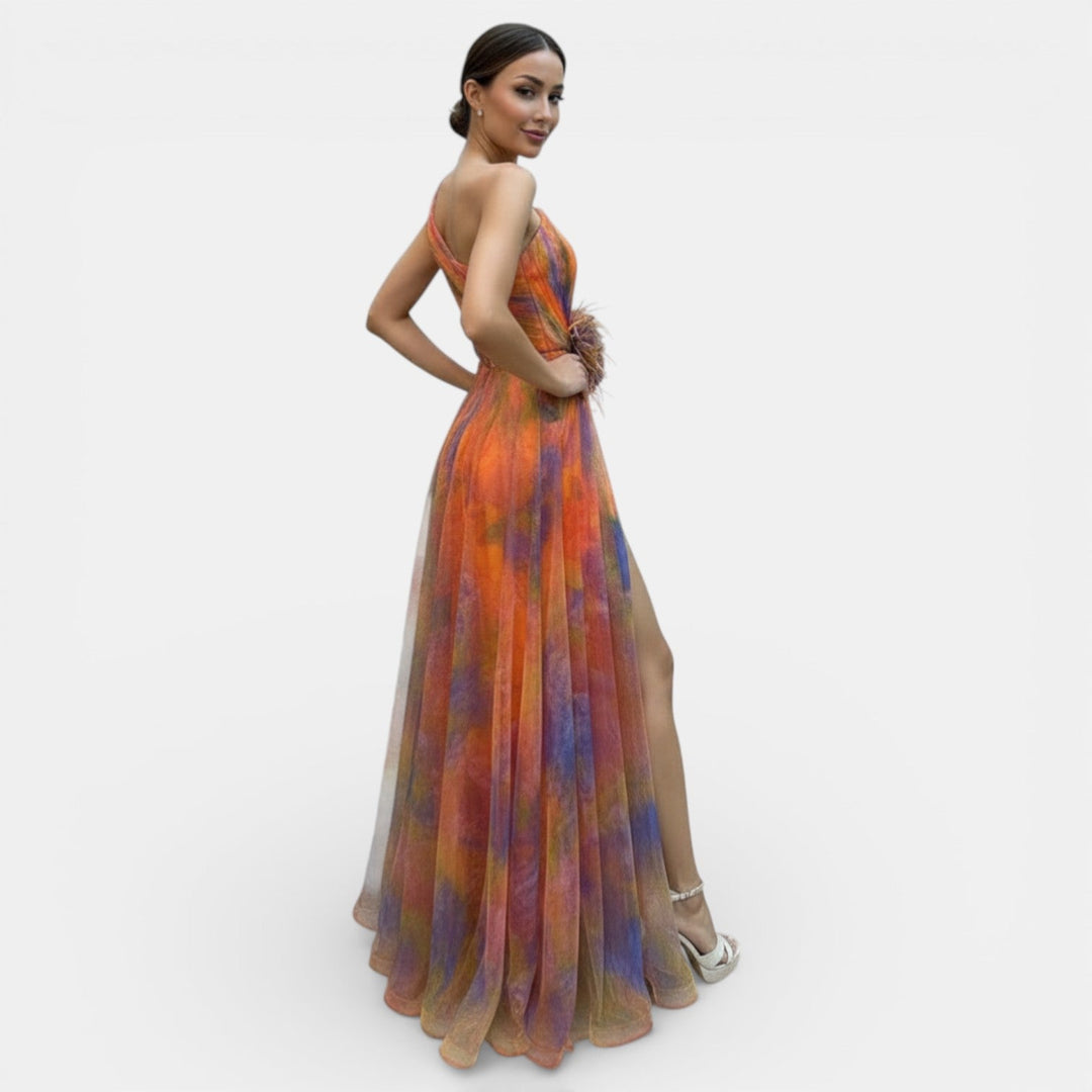 Vestido Largo de Fiesta para Mujer Tie-Dye