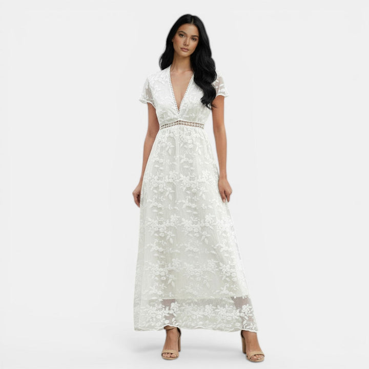 Vestido Largo de Floral con