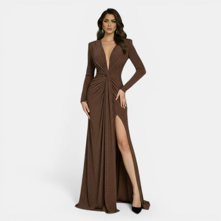 Vestido Ajustado Elegante con Escote