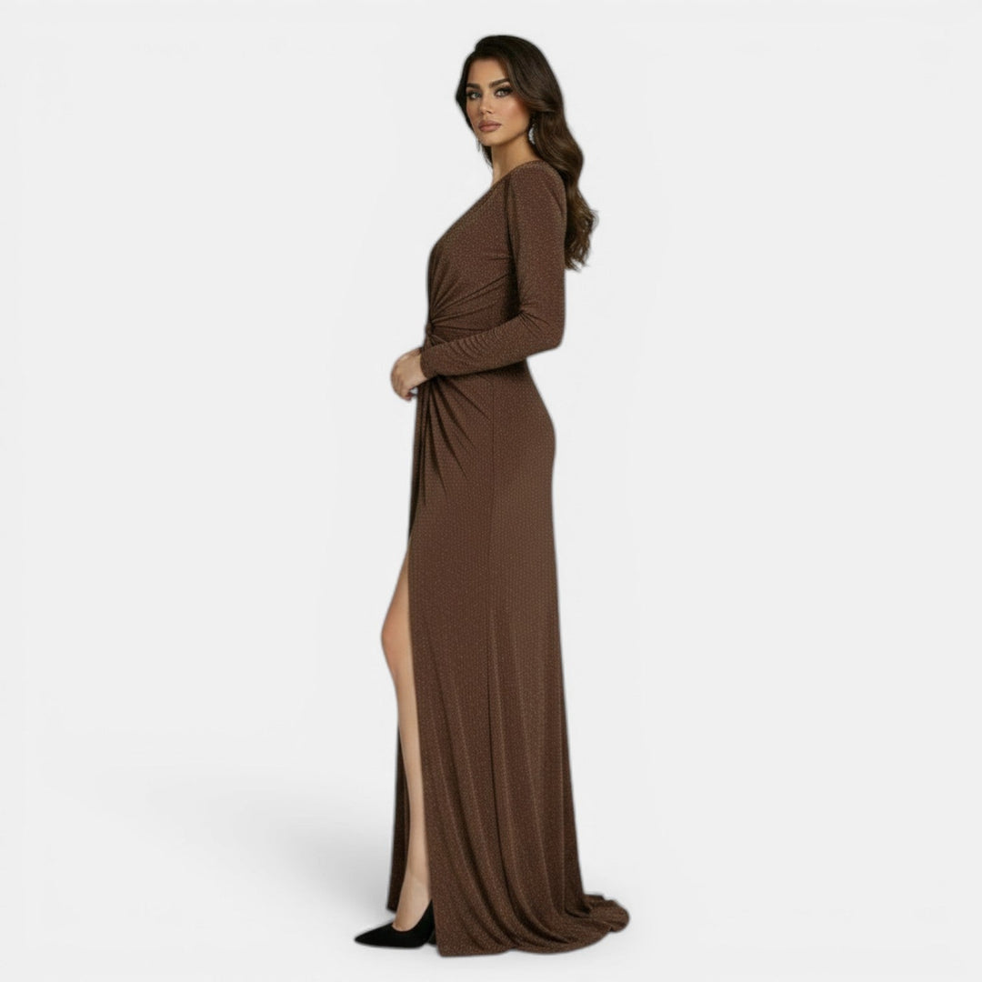 Vestido Ajustado Elegante con Escote