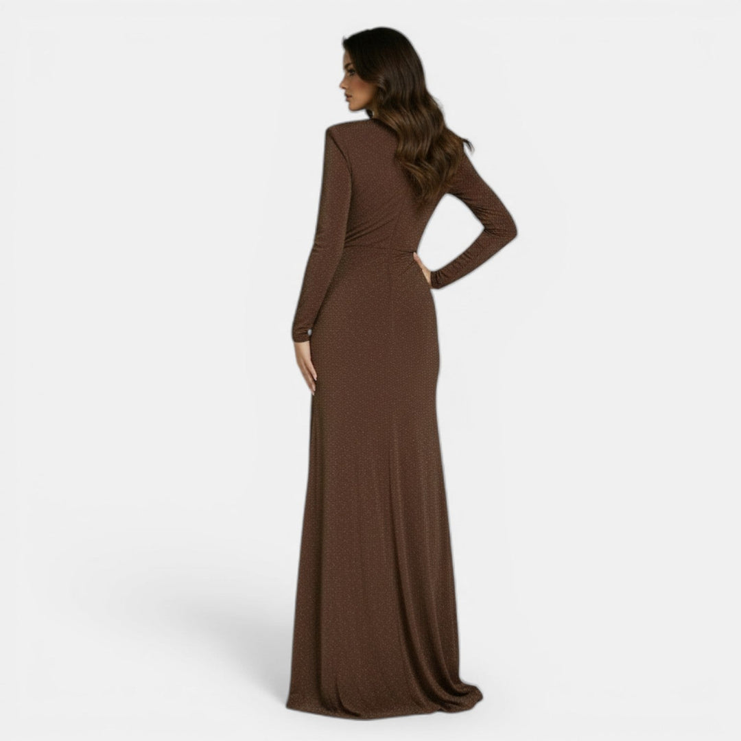 Vestido Ajustado Elegante con Escote