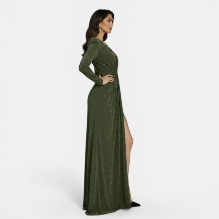 Vestido Ajustado Elegante con Escote