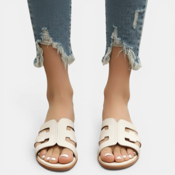 Sandalias Planas Mujer Piel Natural Cómodas y Elegantes