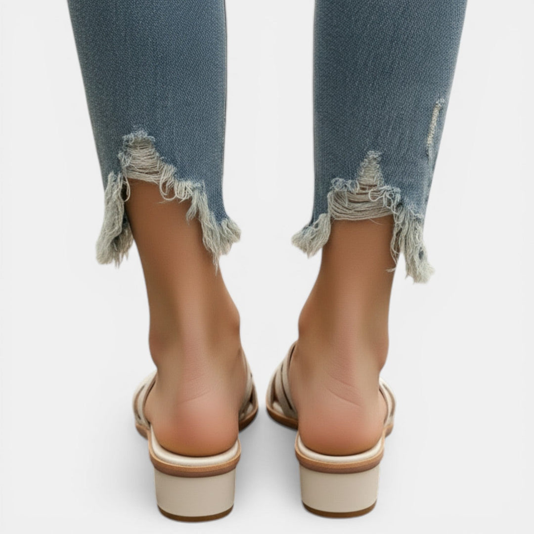 Sandalias Planas Mujer Piel Natural Cómodas y Elegantes