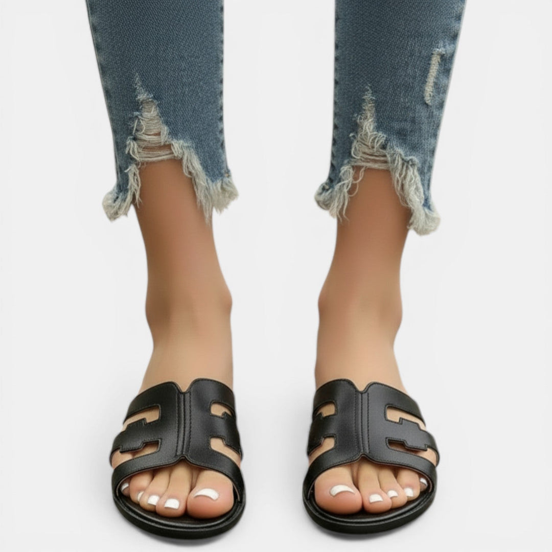 Sandalias Planas Mujer Piel Natural Cómodas y Elegantes