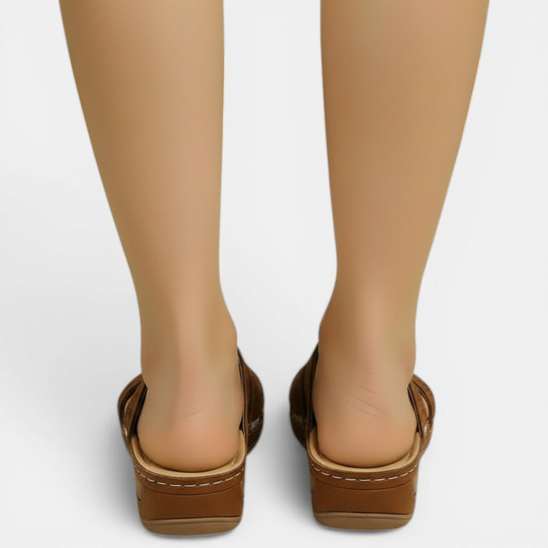 Sandalias Bordadas Mujer Cómodas