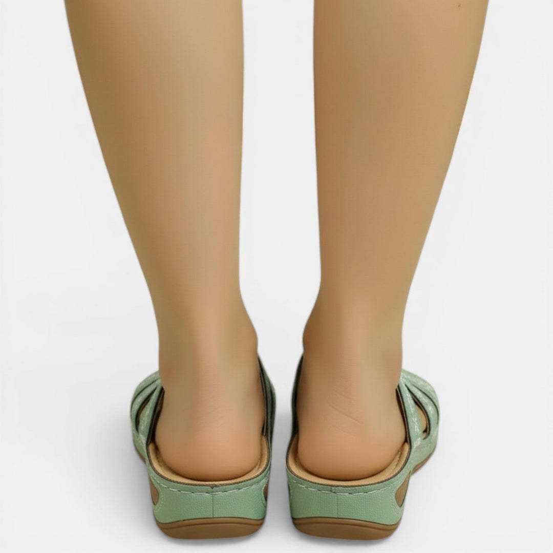 Sandalias Bordadas Mujer Cómodas