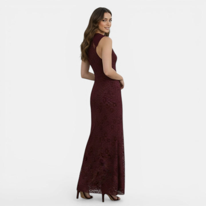 Vestido de Encaje Ajustado Mujer