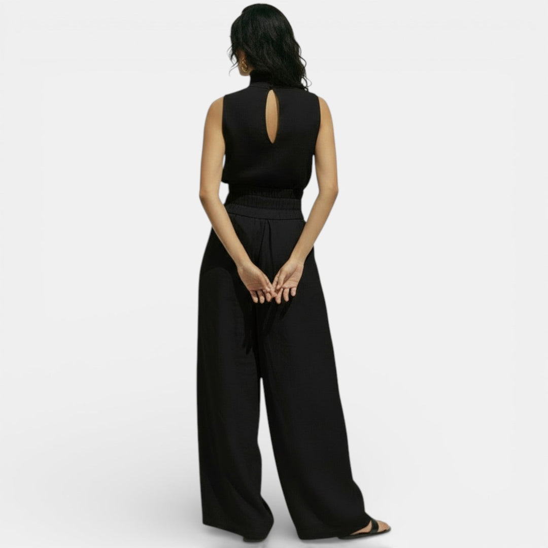 Conjunto Mujer Algodón Lino Sin Mangas