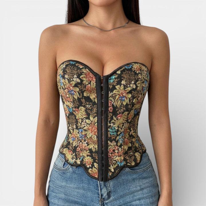 Corsé Mujer Jacquard Retro