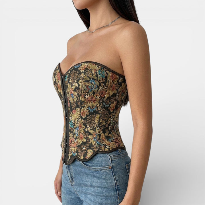 Corsé Mujer Jacquard Retro
