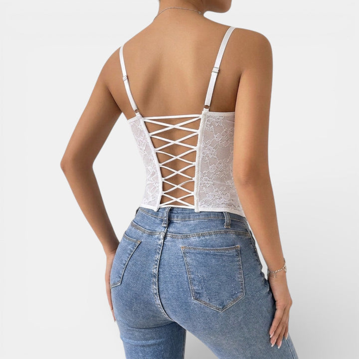 Top Bustier de Encaje Mujer Elegante y Cómodo