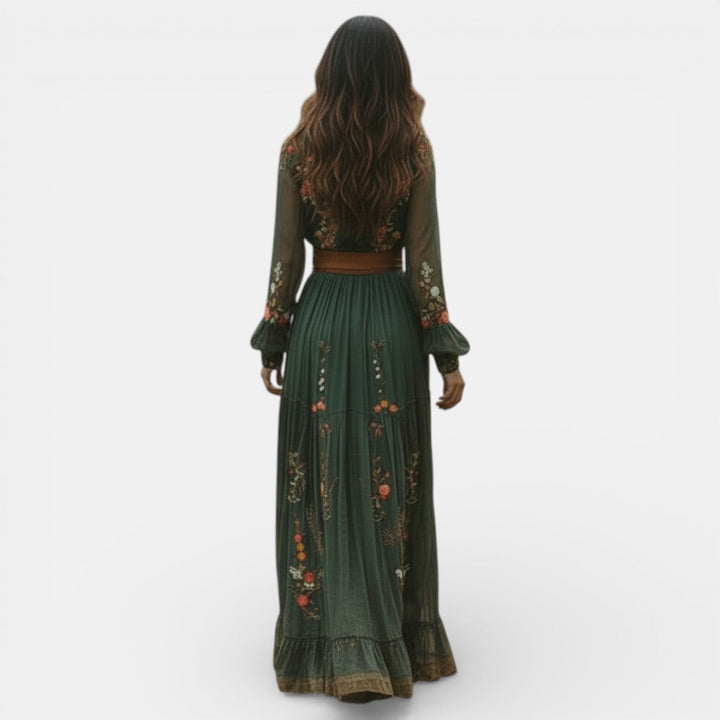 Vestido Maxi Boho Floral para Mujer