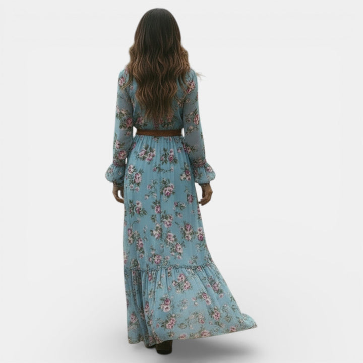 Vestido Maxi Boho Floral para Mujer