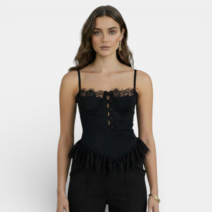 Top de Encaje Mujer Elegante