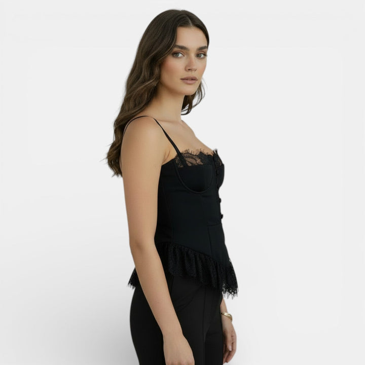 Top de Encaje Mujer Elegante