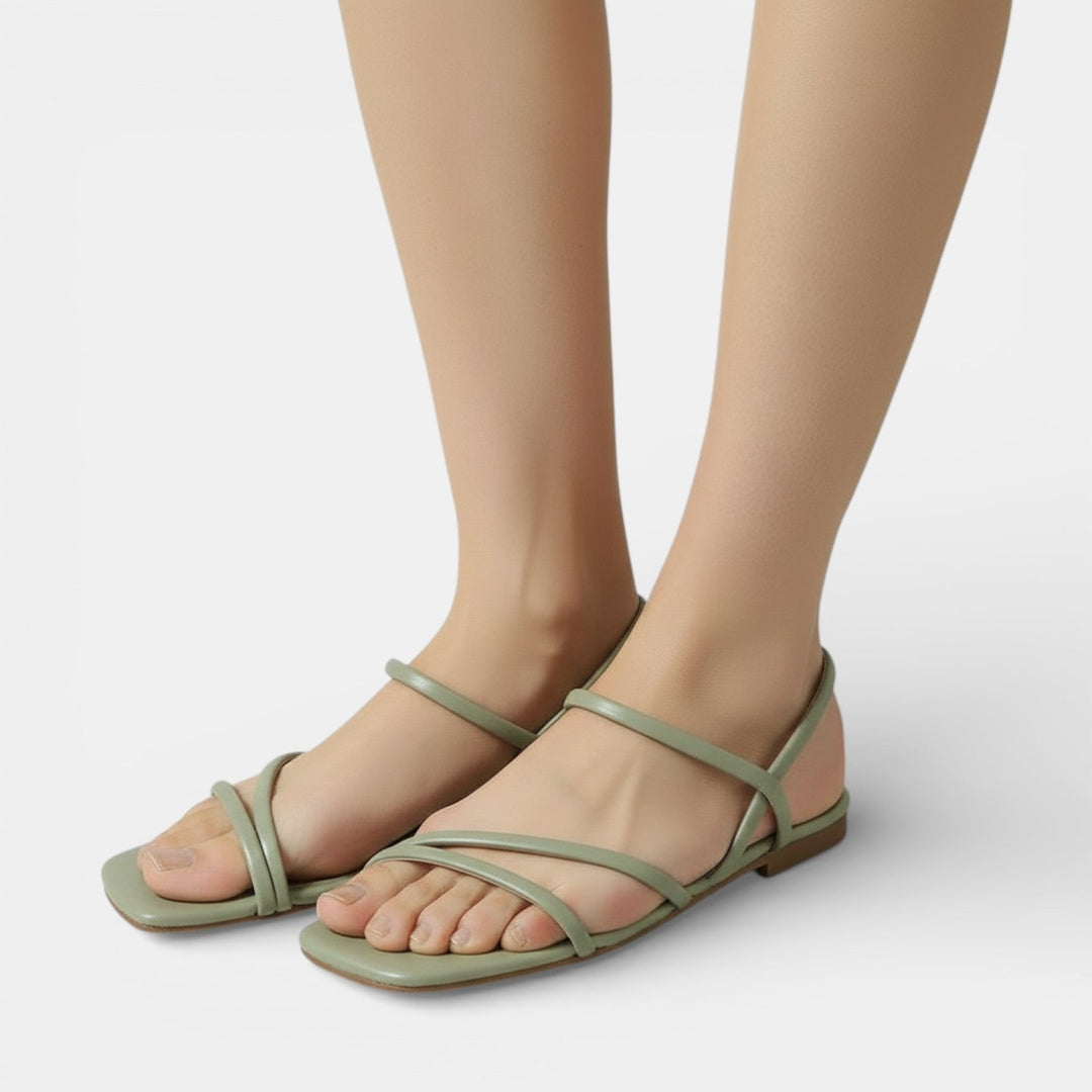 Sandalias Romanas Planas de Mujer con Tiras