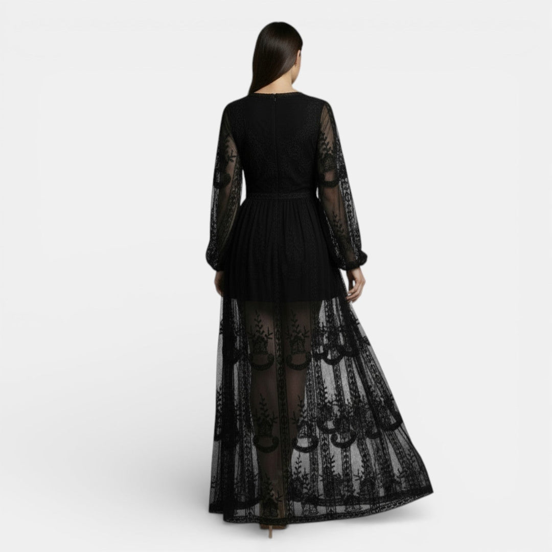 Vestido Maxi Boho de Encaje Mujer