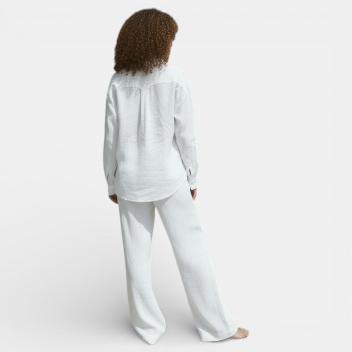 Conjunto Mujer Camisa y Pantalón Holgado